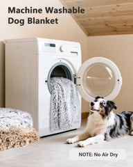 PJYuCien dog blanket reversible fleece highlights two-sided comfort.