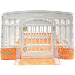 PJYuCien bottom mat hoop loop attachment shows secure velcro for easy setup.