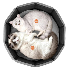 PJYuCien cat bed inner mat detail highlighting soft, supportive padding for comfort.