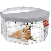 PJYuCien dog playpen cover for 24in eight-panels shields sun.