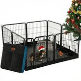 PJYuCien dog playpen with top-opening door for easy access during travel
