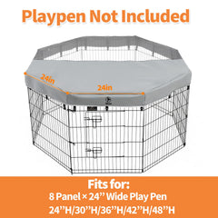 PJYuCien mesh top cover grey shows airflow and shade for pets.