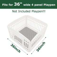 PJYuCien washable dog playpen mat waterproof layer; leak protection during daily use.