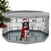 PJYuCien dog playpen eight-panel layout for versatile indoor setup