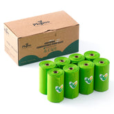 Pkpoo bolsas compostables para desechos caninos, ideal para compostaje doméstico.