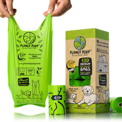 PLANET POOP extralong with handles packaging shows mess-free pickup