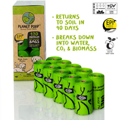 PLANET POOP thick leakproof 20 microns ensures secure pickup and odor control