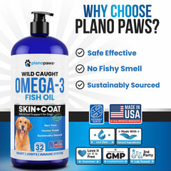 Plano Paws Omega-3 dog-joints-support supports mobility during active play.