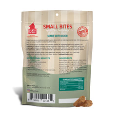 PLATO Duck Small Bites real-duck morsel close-up emphasizes quality and mouth-watering aroma.