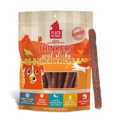 PLATO Thinkers chicken 18oz bag—large chews for long-lasting rewards