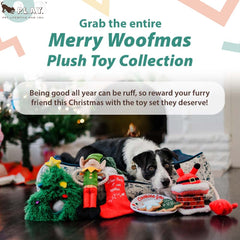 P.L.A.Y Merry Woofmas machine washable and dryer friendly toy care