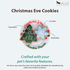 P.L.A.Y Merry Woofmas two squeaker cookies engaging sound for dogs