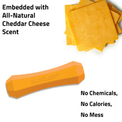 Playology durable non-toxic rubber dog toy designed for indoor and outdoor chew sessions