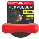 Playology squeaky chew stick beef scent for large dogs—durable and engaging.