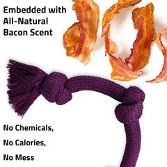 Playology easy-clean rope toy shown after washing and ready for use.