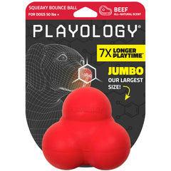 Playology squeaky bouncy dog ball offers engaging play with an unpredictable bounce for active dogs.