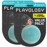 Playology squeaky chew ball helps engage medium dogs up to 50 lbs.