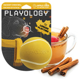Playology Squeaky Chew Ball front-view for medium dogs, durable fetch fun
