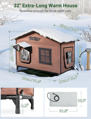 PLEKER second exit design shows safe escape option for outdoor cats.