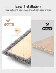 PLEKER velvet perch closeup emphasizes cozy, non-slip comfort for relaxed cat naps.