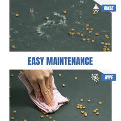 Plentio non-slip rubber backing keeps bowls steady during meals.