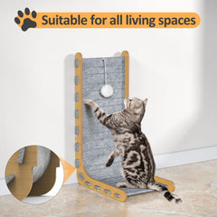PLITTPETTS Felt Cat Scratcher assembly instructions highlight quick, simple setup.