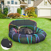PLITTPETTS foldable-playpen for outdoor cat enclosures enabling easy transport and versatile play
