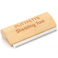 PLITTPETTS dog brush deshedding action for quick fur removal across coats.