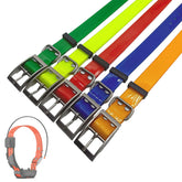 Ploughnavi 5-pack dog collar straps in vibrant colors for easy identification.