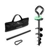 PLSEFRO dog tie out stake glow ring glows at night for safer outdoor play