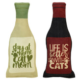 Plum Hill Purrsecco bottle catnip toy for energetic play