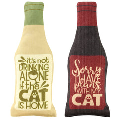 Plum Hill wine-bottle catnip toy kitten entertainment offers hours of engagement