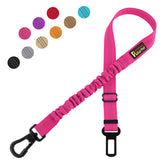 Plutus Pet dog seat belt with carabiner clip secures harness for safe car rides