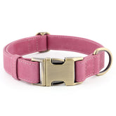 Plutus Pet genuine leather dog collar with quick release buckle for easy on and off
