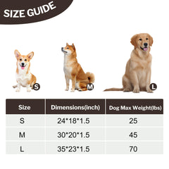 Pobopobo dog bed crate mat washable fabric simplifies cleaning after adventures.