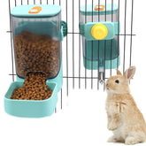 PODOO rabbit-water-dispenser-24oz image shows clear reservoir for easy monitoring and spill prevention.