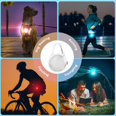 POEEY rechargeable dog collar light eliminates disposable batteries with USB charging.