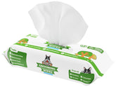 Pogi's Dog Grooming Wipes pack label shows fragrance-free, hypoallergenic formula for quick identification.