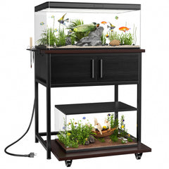 POKIPO fish tank stand top view with spacious surface for 20-29 gallon tank
