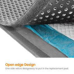 Polarduck Cat Litter Mat side-handles for easy lifting and dumping litter.