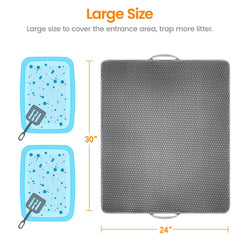Polarduck Cat Litter Mat waterproof bottom protecting flooring from moisture.