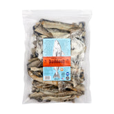 Polkadog Crunchy Haddock Skins bag shows a single-ingredient dog treat for simple rewards.