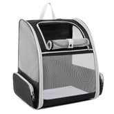 Pollason cat-dog backpack front view for easy, comfortable travel