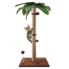 Pomesea cat scratching post 34in tall provides a sturdy tall perch for scratching and lounging.