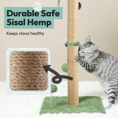 Pomesea cat scratching post sisal texture promotes healthy claws and furniture protection.