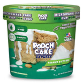 Pooch Cake Express cup prep demonstrates quick water mix for a dog treat