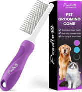 POODLIE detangler comb long teeth closeup for gentle dematting in one pass