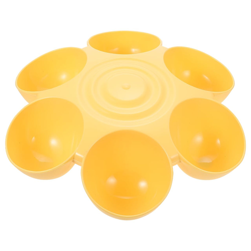 POPETPOP cat food bowl with six bowls enables group feeding for multiple pets.
