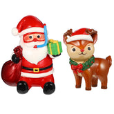 POPETPOP Christmas aquarium Santa Claus ornament adds festive charm to your fish tank.