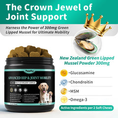 Poppaw soft-chews-beef highlights beef flavor for dog-friendly joint support.